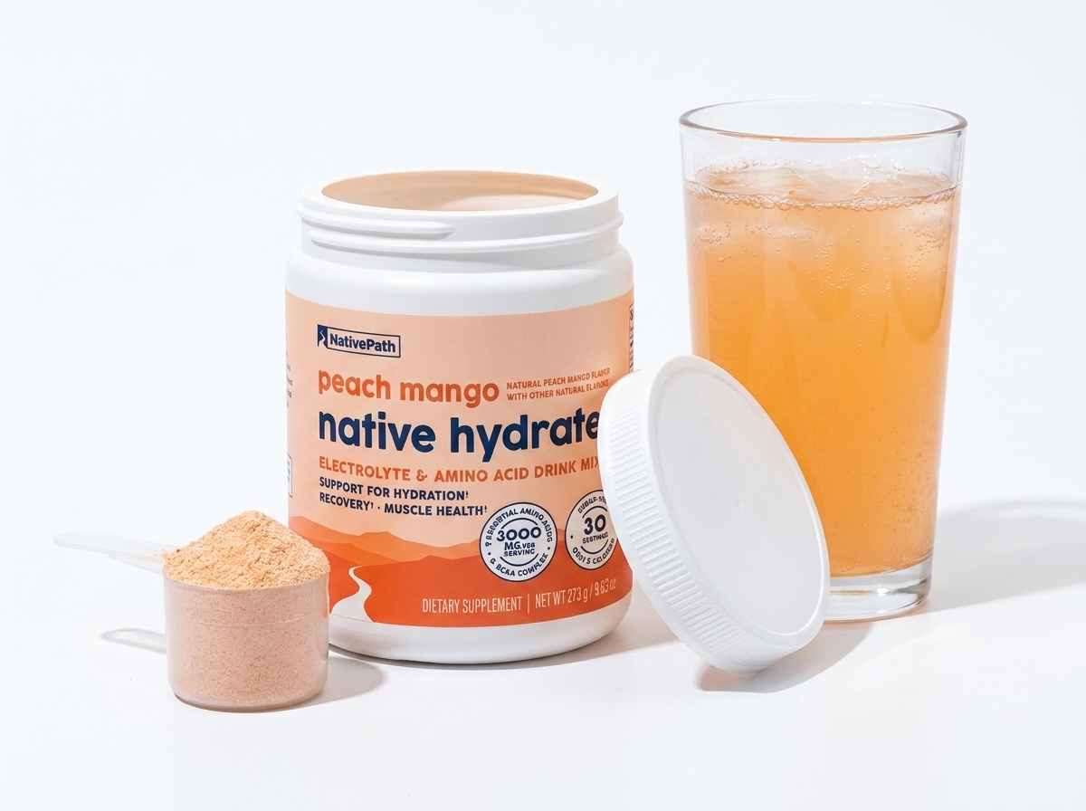 Native Hydrate marine collagen powder for women's pelvic floor support